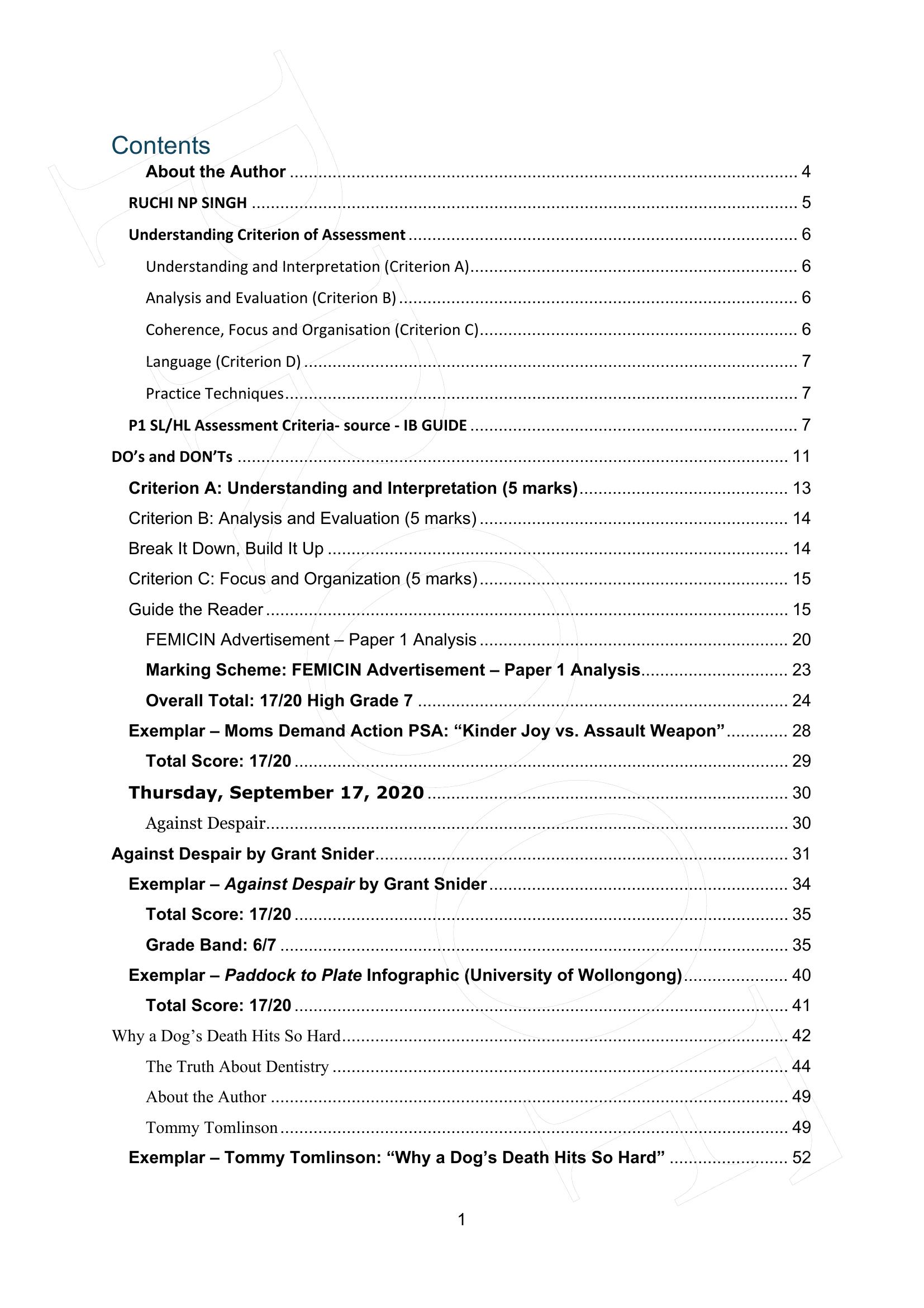 Sample page 1